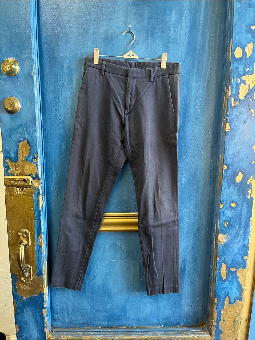 COS Men's Navy Dress Pants
